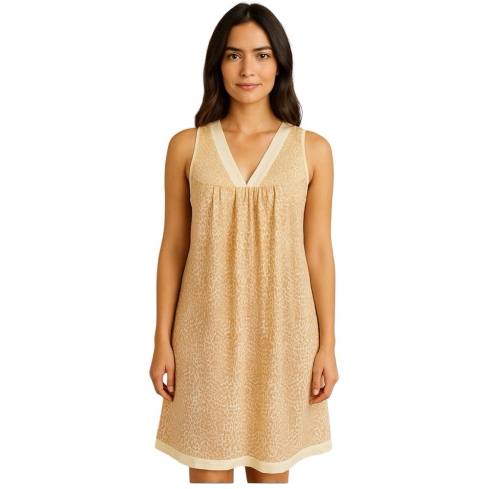 Soft Moments New York  vintage Leopard Print Sleepwear Dress